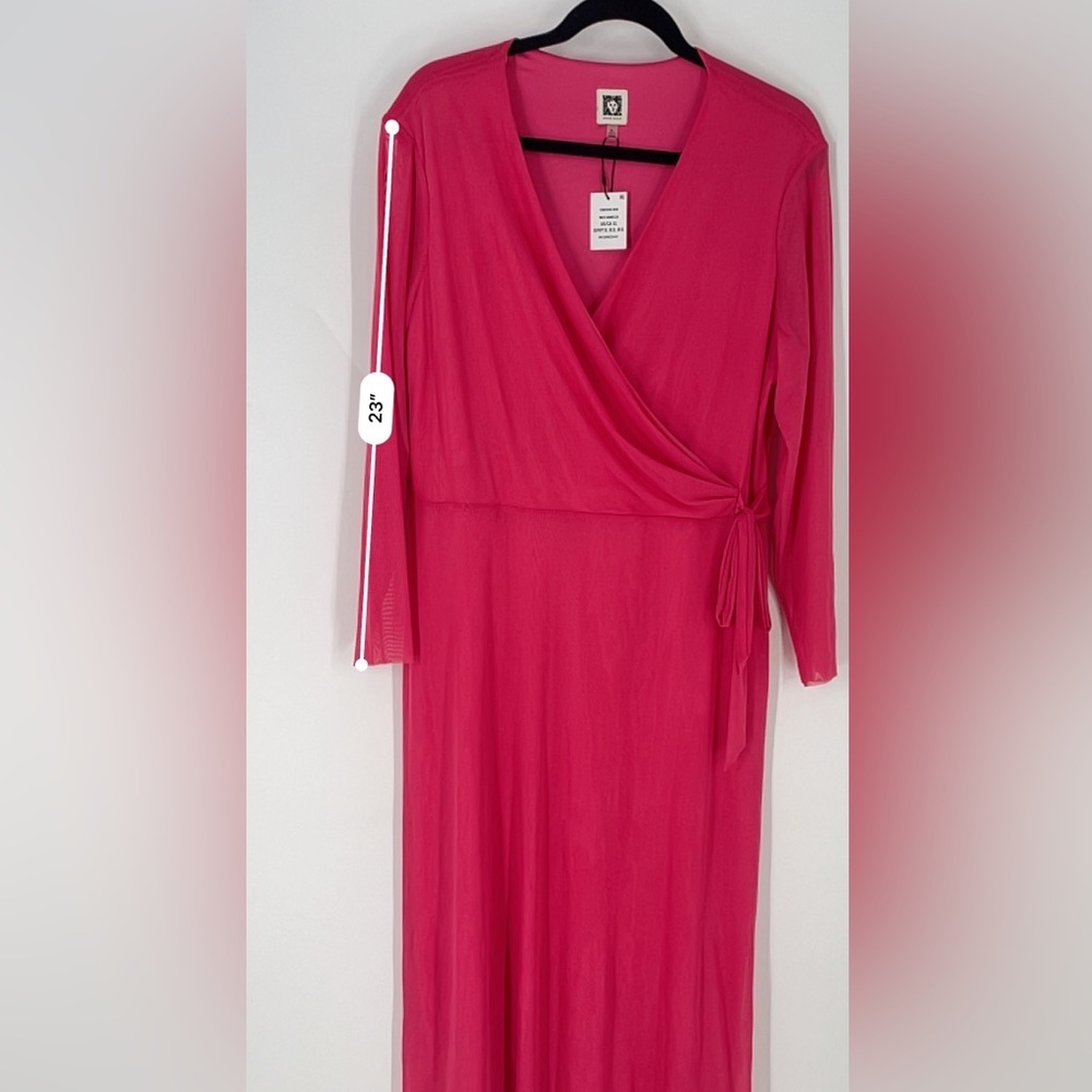 Anne Klein NWT Hot Pink Dress (B43#2) - Picture 13 of 14